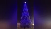Wellhead Artificial LED Programável LED Árvore de bola de Natal colorida