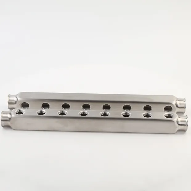 Coletor de aço inoxidável 304 para piso radiante (barra quadrada)